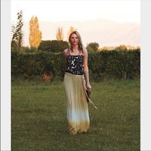 Anthropologie endless ombré’ maxi skirt
